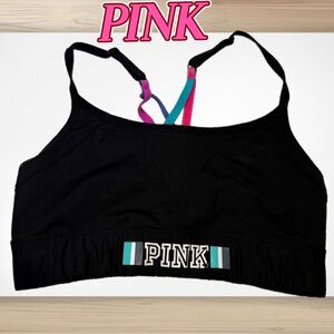 PINK Victoria's Secret Black Sports Bra